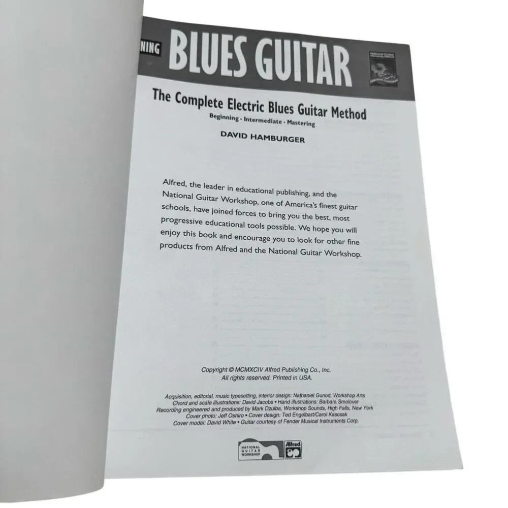 Alfred's Complete Mastering Electric Blues Guitar Method by Smith and Riker